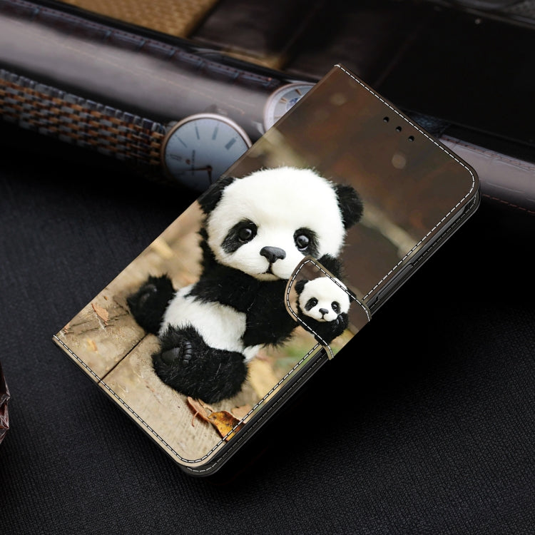 For Google Pixel 9 Crystal Painted Leather Phone case(Panda) - Google Cases by PMC Jewellery | Online Shopping South Africa | PMC Jewellery | Buy Now Pay Later Mobicred