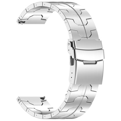 22mm Titanium Metal Watch Band(Silver) - 22mm Bands by PMC Jewellery | Online Shopping South Africa | PMC Jewellery