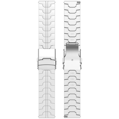 22mm Titanium Metal Watch Band(Silver) - 22mm Bands by PMC Jewellery | Online Shopping South Africa | PMC Jewellery