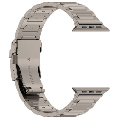 For Apple Watch Series 9 41mm I-Shaped Titanium Metal Watch Band(Titanium) - Watch Bands by PMC Jewellery | Online Shopping South Africa | PMC Jewellery