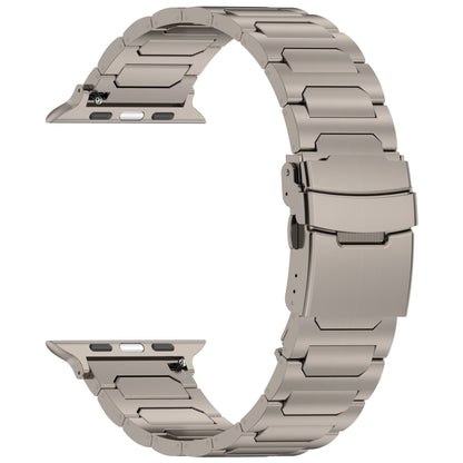 For Apple Watch Ultra 49mm I-Shaped Titanium Metal Watch Band(Titanium) - Watch Bands by PMC Jewellery | Online Shopping South Africa | PMC Jewellery