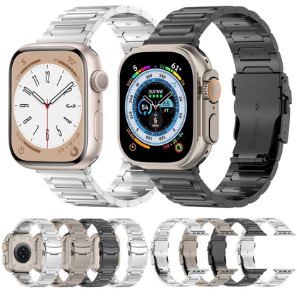 For Apple Watch Series 8 41mm I-Shaped Titanium Metal Watch Band(Titanium) - Watch Bands by PMC Jewellery | Online Shopping South Africa | PMC Jewellery