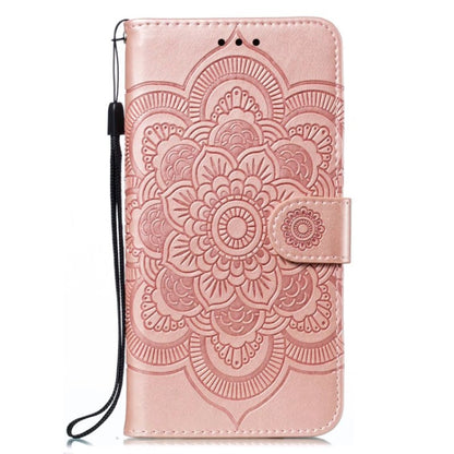 For Google Pixel 9 Sun Mandala Embossing Pattern Phone Leather Case(Rose Gold) - Google Cases by PMC Jewellery | Online Shopping South Africa | PMC Jewellery | Buy Now Pay Later Mobicred