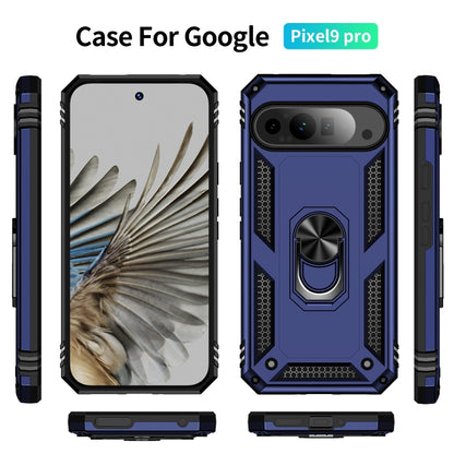 For Google Pixel 9 Pro Shockproof TPU + PC Phone Case with Holder(Blue) - Google Cases by PMC Jewellery | Online Shopping South Africa | PMC Jewellery | Buy Now Pay Later Mobicred