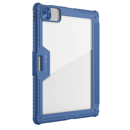 For iPad Air 13 2024 / 2025 NILLKIN Bumper Pro Multi-angle Folding Style Tablet Leather Case(Blue) - iPad Air 13 2025 / 2024 Cases by NILLKIN | Online Shopping South Africa | PMC Jewellery | Buy Now Pay Later Mobicred