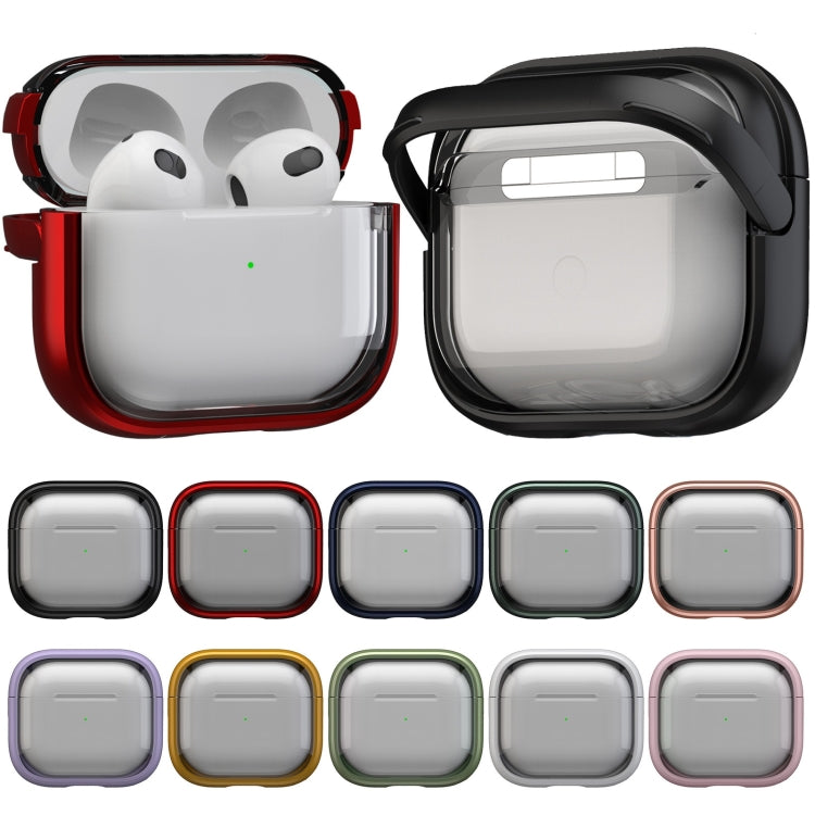 For AirPods 1 / 2 TPU Hybrid PC Case with Holder(Purple) - For AirPods 1/2 by PMC Jewellery | Online Shopping South Africa | PMC Jewellery | Buy Now Pay Later Mobicred