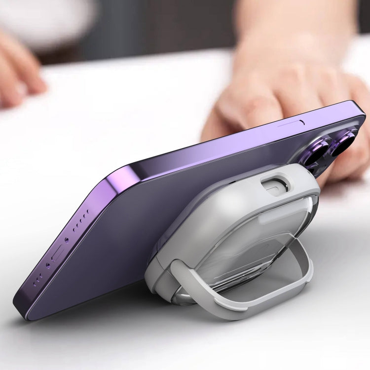 For AirPods 1 / 2 TPU Hybrid PC Case with Holder(Purple) - For AirPods 1/2 by PMC Jewellery | Online Shopping South Africa | PMC Jewellery | Buy Now Pay Later Mobicred