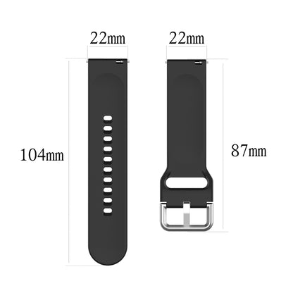 For Xiaomi Watch 2 Solid Color Metal Silver Buckle Silicone Watch Band, Size: S(Green) - Watch Bands by PMC Jewellery | Online Shopping South Africa | PMC Jewellery