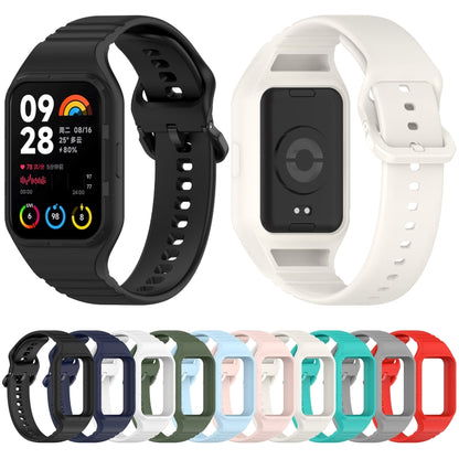 For Xiaomi Mi Band 8 Pro Solid Color Integrated TPU Watch Band(Light Blue) - Watch Bands by PMC Jewellery | Online Shopping South Africa | PMC Jewellery