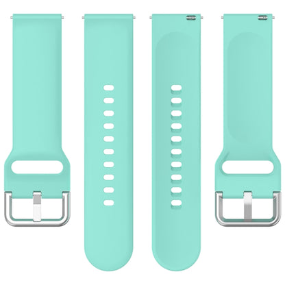 For CMF Watch Pro D395 22mm Solid Color Silver Buckle Silicone Watch Band, Size:L(Teal) - Watch Bands by PMC Jewellery | Online Shopping South Africa | PMC Jewellery