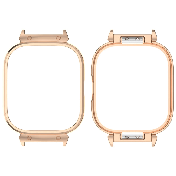 For CMF Watch Pro D395 20mm Metal Frame Watch Protective Case(Rose Gold) - Watch Case by PMC Jewellery | Online Shopping South Africa | PMC Jewellery