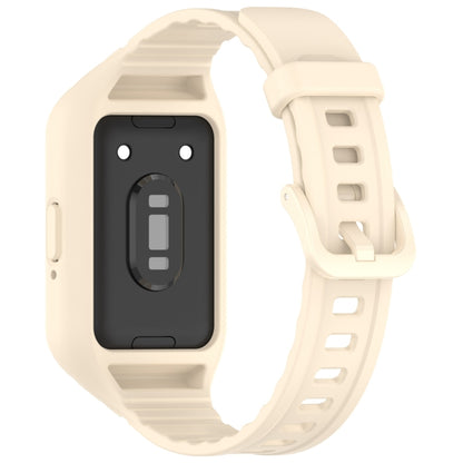 For Samsung Galaxy Fit 3 Solid Color Integrated TPU Watch Band(Starlight) - Watch Bands by PMC Jewellery | Online Shopping South Africa | PMC Jewellery