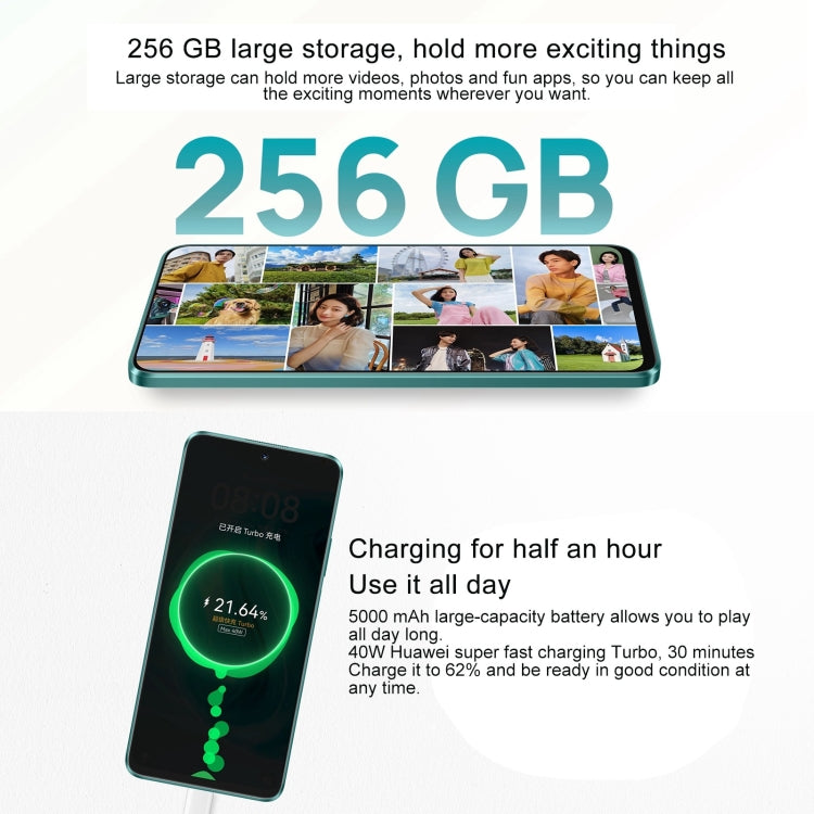 Hi Enjoy 70 Pro 5G, 8GB+256GB, Side Fingerprint Identification, 6.7 inch HarmonyOS 4.0 Dimensity 700 Octa Core 2.2GHz, Network: 5G, OTG, Not Support Google Play(Green) - Huawei Mate & P by Huawei | Online Shopping South Africa | PMC Jewellery | Buy Now Pay Later Mobicred