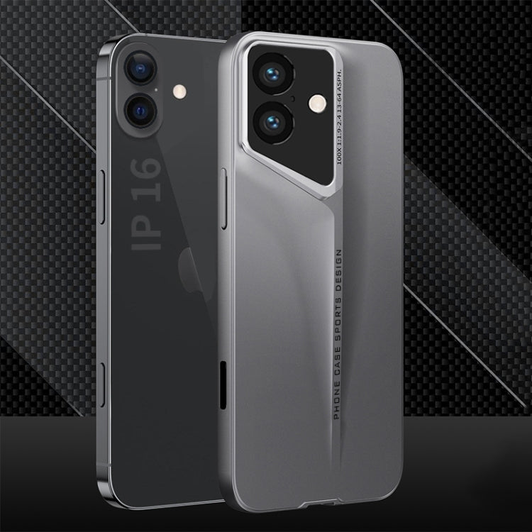 For iPhone 16 Plus GKK Blade Ultra-thin Full Coverage Phone Case(Grey) - iPhone 16 Plus Cases by GKK | Online Shopping South Africa | PMC Jewellery | Buy Now Pay Later Mobicred