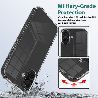 For iPhone 16 Scratchproof Acrylic TPU Phone Case(Transparent) - iPhone 16 Cases by PMC Jewellery | Online Shopping South Africa | PMC Jewellery | Buy Now Pay Later Mobicred