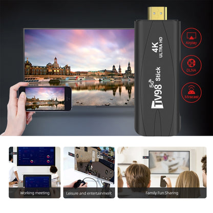 TV98 Rockchip 3228A Quad Core 4K HD Bluetooth Android TV Stick, RAM:2GB+16GB(EU Plug) - Android TV Sticks by PMC Jewellery | Online Shopping South Africa | PMC Jewellery | Buy Now Pay Later Mobicred