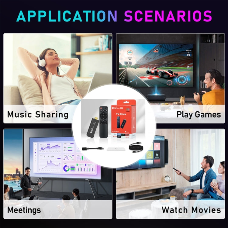 TV98 Rockchip 3228A Quad Core 4K HD Bluetooth Android TV Stick, RAM:2GB+16GB(EU Plug) - Android TV Sticks by PMC TechLife | Online Shopping South Africa | PMC TechLife | Buy Now Pay Later Mobicred
