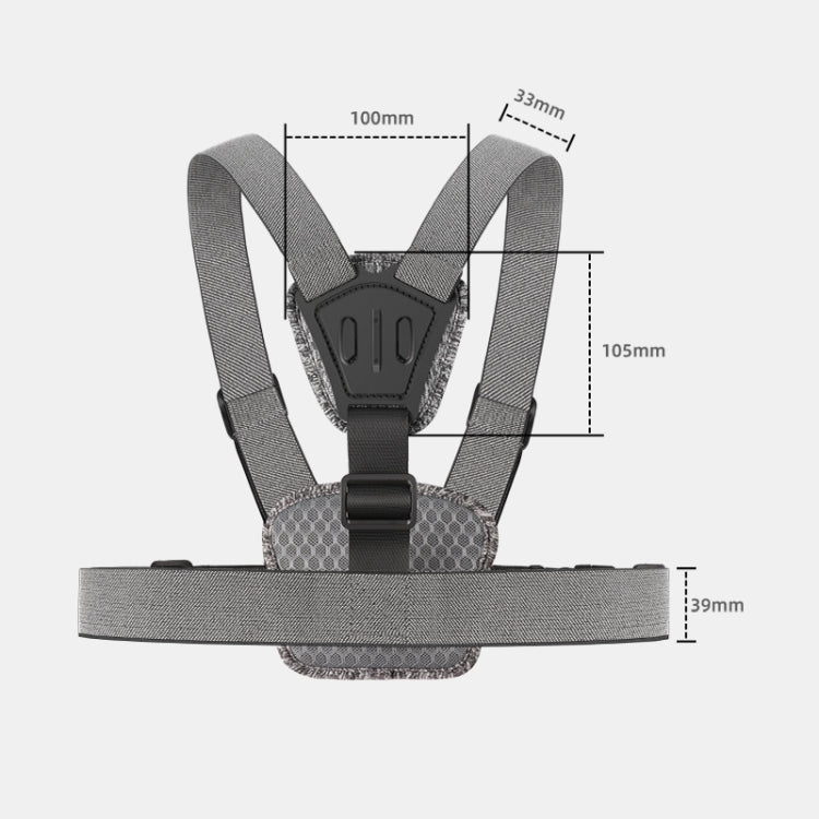 7 in 1 Phone Clamp Adjustable Body Mount Belt Chest Strap with Mount & Screw(Grey) - free shipping - PMC TechLife - Order now!