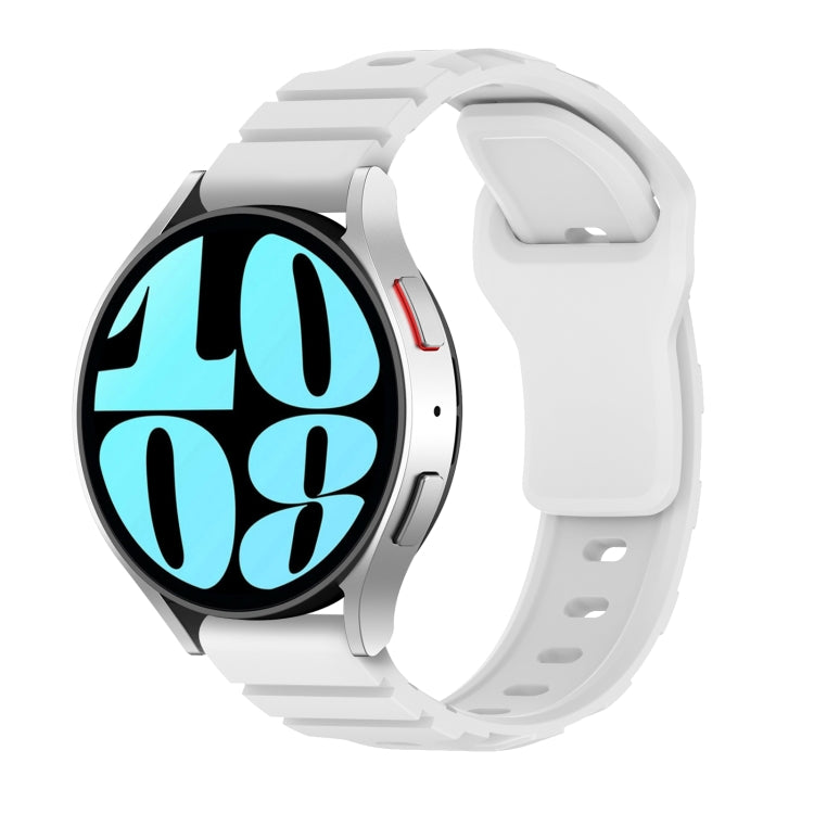20mm Armor Silicone Watch Band(White) - 20mm Bands by PMC TechLife | Online Shopping South Africa | PMC TechLife | Buy Now Pay Later Mobicred