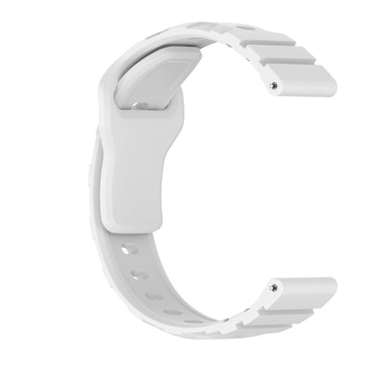 22mm Armor Silicone Watch Band(White) - 22mm Bands by PMC Jewellery | Online Shopping South Africa | PMC Jewellery