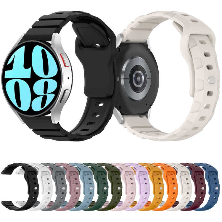 20mm Armor Silicone Watch Band(Black) - 20mm Bands by PMC Jewellery | Online Shopping South Africa | PMC Jewellery