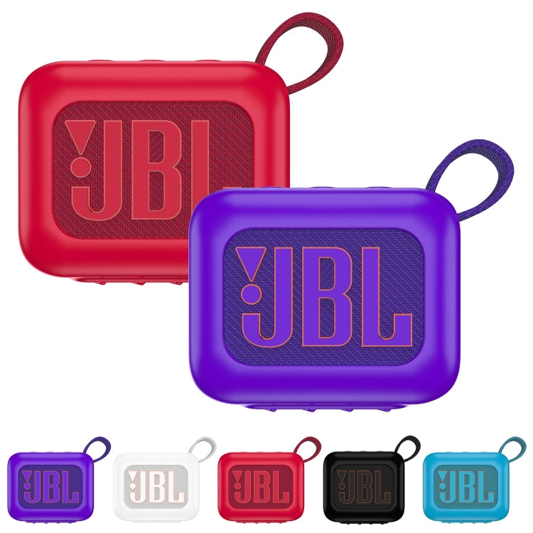 For JBL Go 4 Wireless Bluetooth Speaker Silicone Protective Case(Black) - Protective Case by PMC Jewellery | Online Shopping South Africa | PMC Jewellery