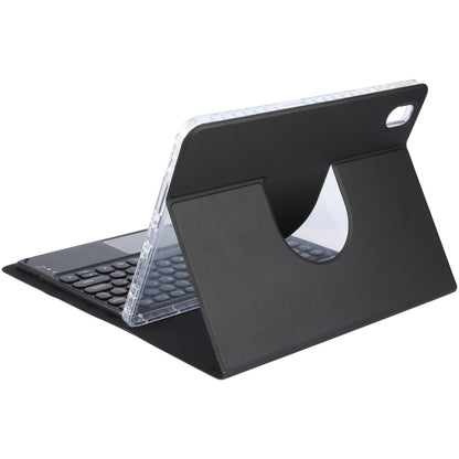 For Huawei MatePad 11 2023 / 2021 Round Button Bluetooth Keyboard Rotatable Holder Leather Case with Touchpad(Black) - Huawei Keyboard by PMC Jewellery | Online Shopping South Africa | PMC Jewellery