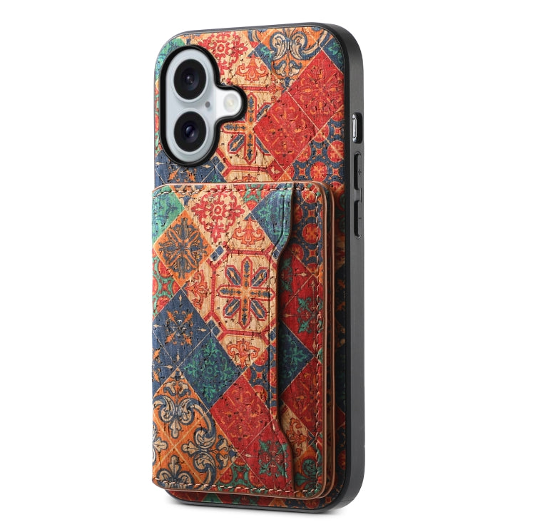 For iPhone 16 Plus Card Slot Holder Phone Case(Winter Blue) - iPhone 16 Plus Cases by PMC TechLife | Online Shopping South Africa | PMC TechLife | Buy Now Pay Later Mobicred