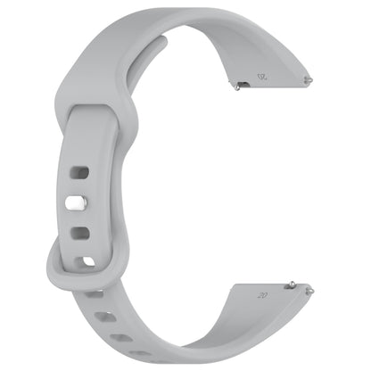 20mm Slim Reverse Buckle Silicone Watch Band(Grey) - 20mm Bands by PMC Jewellery | Online Shopping South Africa | PMC Jewellery