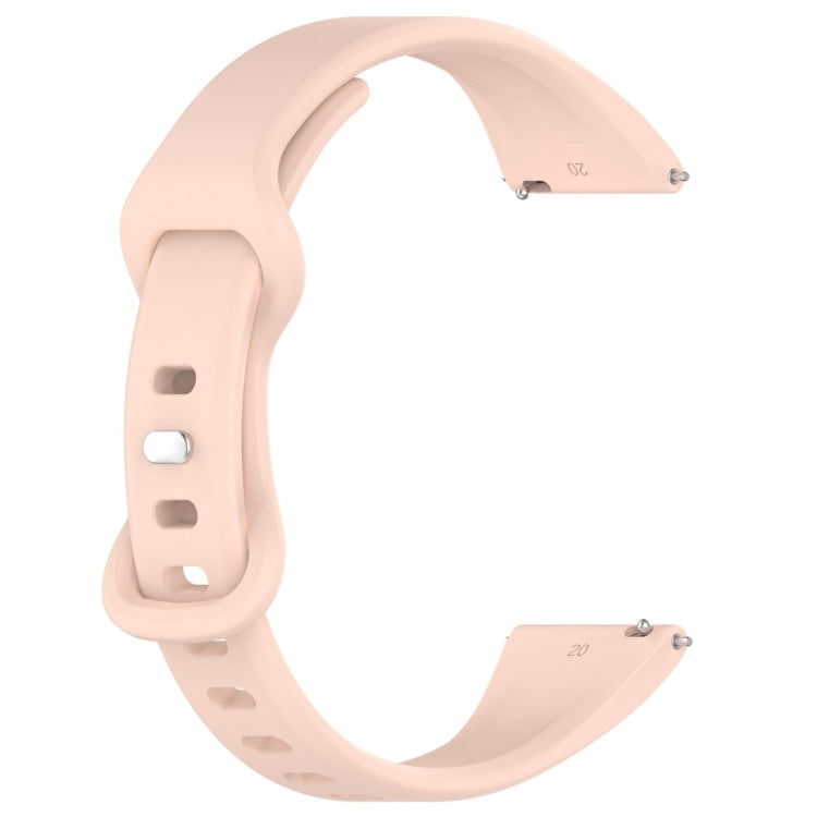 22mm Slim Reverse Buckle Silicone Watch Band(Flesh Pink) - 22mm Bands by PMC Jewellery | Online Shopping South Africa | PMC Jewellery