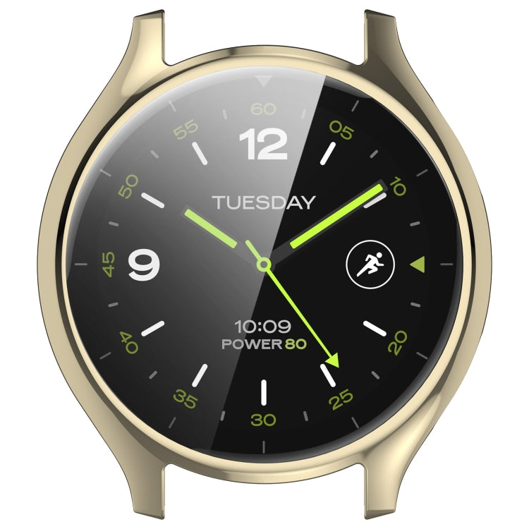 For Xiaomi Watch 2 Full Coverage TPU Electroplated Watch Protective Case(Light Gold) - Watch Cases by PMC TechLife | Online Shopping South Africa | PMC TechLife