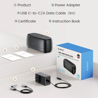 ORICO DD18C3 Single Bay 2.5 & 3.5 inch SATA Drive Docking Station, Plug Type:UK Plug - HDD Enclosure by ORICO | Online Shopping South Africa | PMC Jewellery | Buy Now Pay Later Mobicred