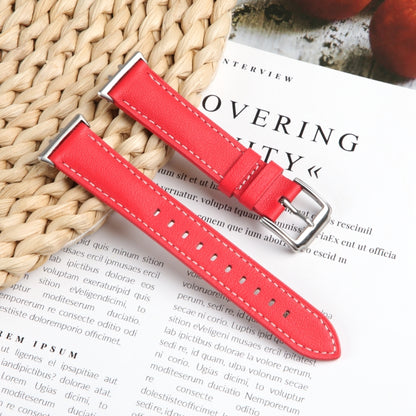 For Honor Band 9 Genuine Leather Watch Band(Red) - Watch Bands by PMC Jewellery | Online Shopping South Africa | PMC Jewellery