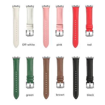 For Honor Band 9 Genuine Leather Watch Band(Green) - Watch Bands by PMC Jewellery | Online Shopping South Africa | PMC Jewellery