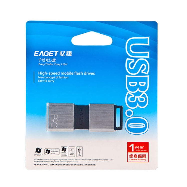 EAGET F90 128G USB 3.0 Interface Metal Flash U Disk - USB Flash Drives by EAGET | Online Shopping South Africa | PMC Jewellery | Buy Now Pay Later Mobicred