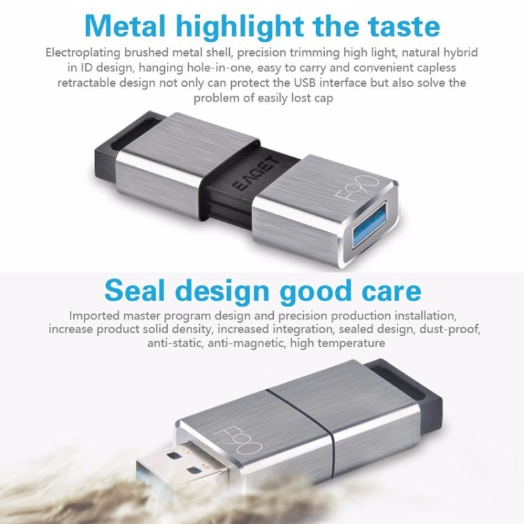 EAGET F90 16G USB 3.0 Interface Metal Flash U Disk - USB Flash Drives by EAGET | Online Shopping South Africa | PMC Jewellery | Buy Now Pay Later Mobicred