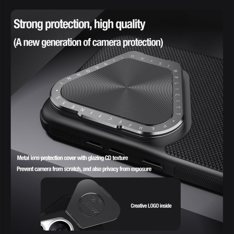 For Huawei Pura 70 Pro/70 Pro+ NILLKIN Textured Prop Lens Protection Holder Nylon Phone Case(Black) - Huawei Cases by NILLKIN | Online Shopping South Africa | PMC Jewellery | Buy Now Pay Later Mobicred