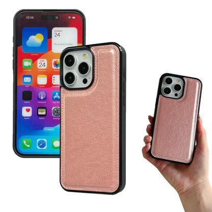 For iPhone 16 Pro Multifunctional Seven Cards Wallet Leather Phone Case(Rose Gold) - iPhone 16 Pro Cases by PMC Jewellery | Online Shopping South Africa | PMC Jewellery | Buy Now Pay Later Mobicred