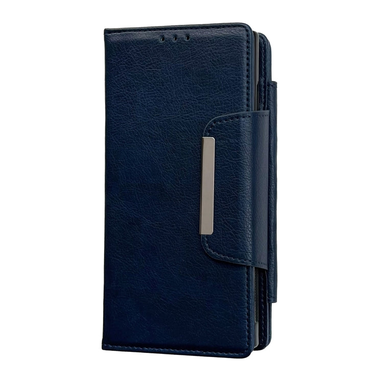 For Google Pixel 9 / Pixel 9 Pro Multifunctional 7-Card Wallet Leather Phone Case(Royal Blue) - Google Cases by PMC Jewellery | Online Shopping South Africa | PMC Jewellery | Buy Now Pay Later Mobicred