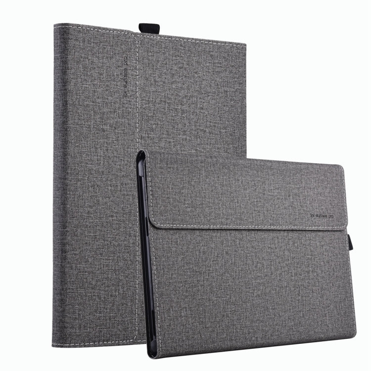 For Microsoft Surface Pro 10 Cloth Texture PC Tablet Protective Case(Light Grey) - Others by PMC TechLife | Online Shopping South Africa | PMC TechLife | Buy Now Pay Later Mobicred