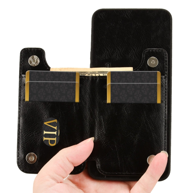 For Infinix Zero 30 5G Cow Pattern Sewing Card Bag Phone Case(Black) - Infinix Cases by PMC TechLife | Online Shopping South Africa | PMC TechLife | Buy Now Pay Later Mobicred