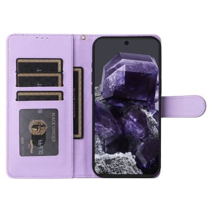 For Google Pixel 9 Diamond Lattice Leather Flip Phone Case(Light Purple) - Google Cases by PMC Jewellery | Online Shopping South Africa | PMC Jewellery | Buy Now Pay Later Mobicred