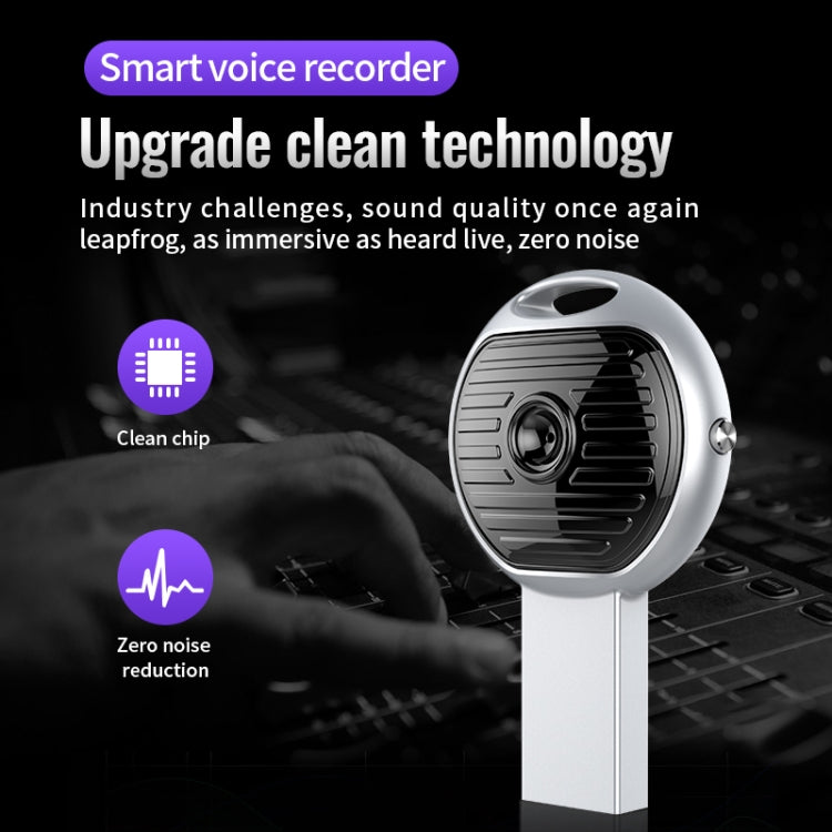 JNN S13 Zinc Alloy U-disk Voice Recorder, Memory:8GB(Silver) - U-Disk Recorder by JNN | Online Shopping South Africa | PMC TechLife | Buy Now Pay Later Mobicred
