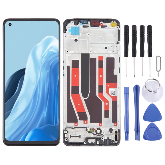 For OPPO F21 Pro Original AMOLED LCD Screen Digitizer Full Assembly with Frame - LCD Screen by PMC Jewellery | Online Shopping South Africa | PMC Jewellery