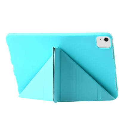 For iPad Air 11 2024 TPU Deformation Flip Leather Tablet Case with Holder(Mint Blue) - iPad Air 11 2024 Cases by PMC Jewellery | Online Shopping South Africa | PMC Jewellery | Buy Now Pay Later Mobicred