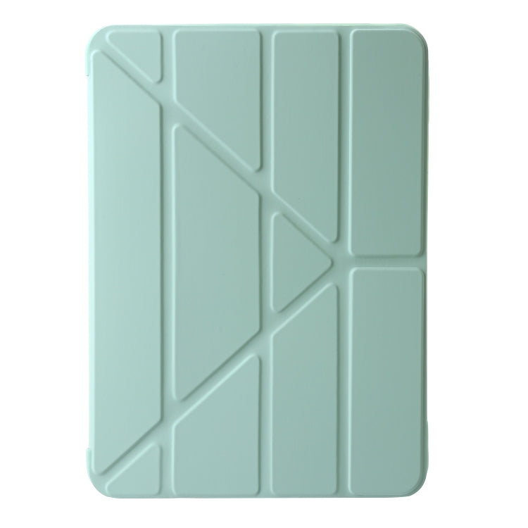 For iPad Air 13 2024 TPU Deformation Flip Leather Tablet Case with Holder(Mint Green) - iPad Air 13 2024 Cases by PMC Jewellery | Online Shopping South Africa | PMC Jewellery | Buy Now Pay Later Mobicred