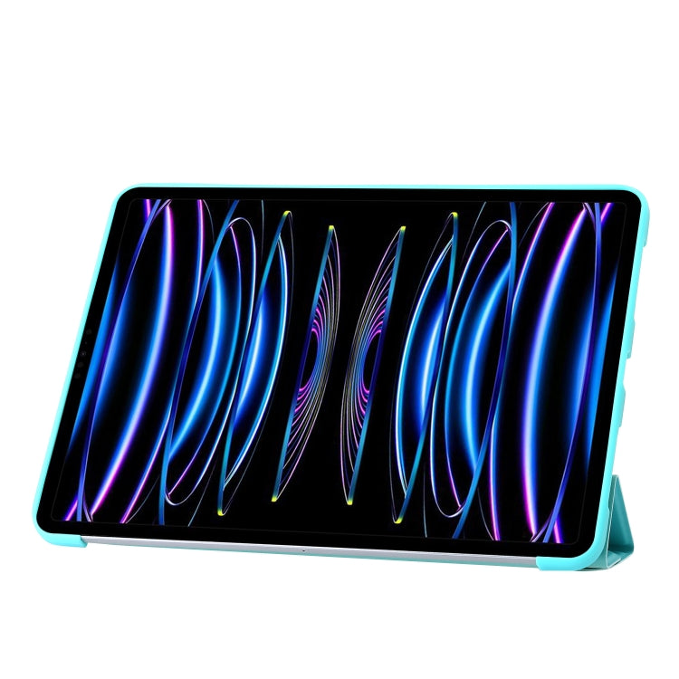 For iPad Pro 13 2024 TPU Deformation Flip Leather Tablet Case with Holder(Mint Blue) - iPad Pro 13 2024 Cases by PMC Jewellery | Online Shopping South Africa | PMC Jewellery | Buy Now Pay Later Mobicred