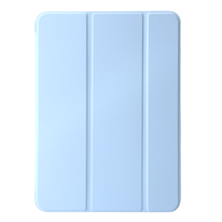 For iPad Pro 13 2024 Three-fold Holder Flip Tablet Leather Case(Sky Blue) - iPad Pro 13 2024 Cases by PMC TechLife | Online Shopping South Africa | PMC TechLife | Buy Now Pay Later Mobicred
