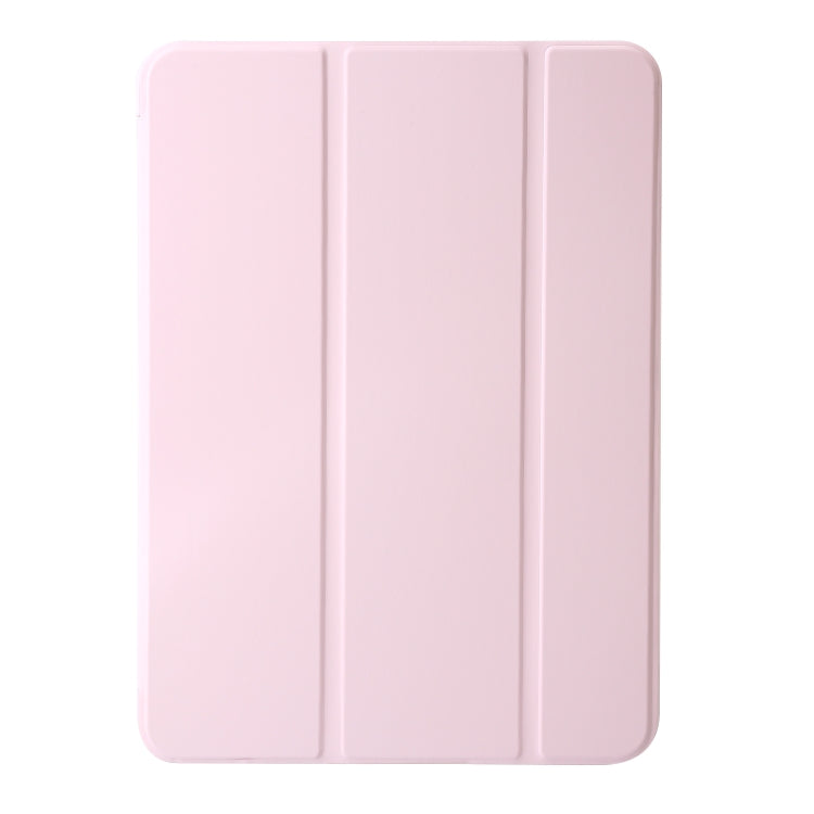 For iPad Air 13 2024 Three-fold Holder Flip Tablet Leather Case(Light Pink) - iPad Air 13 2024 Cases by PMC Jewellery | Online Shopping South Africa | PMC Jewellery | Buy Now Pay Later Mobicred