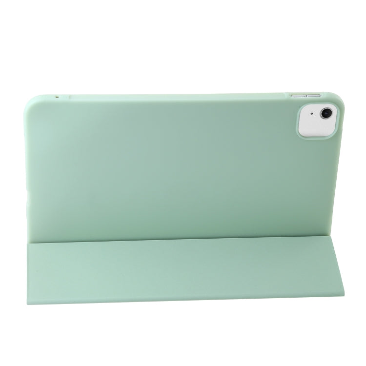 For iPad Air 11 2024 Three-fold Holder Flip Tablet Leather Case(Mint Green) - iPad Air 11 2024 Cases by PMC Jewellery | Online Shopping South Africa | PMC Jewellery | Buy Now Pay Later Mobicred